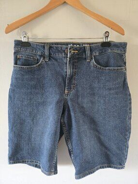 LEE Regular Fit Bermuda Mid Rise DenimShorts size 12